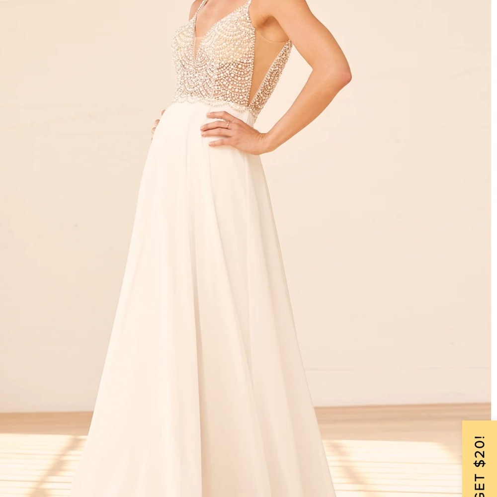 NWT White beaded wedding dress
